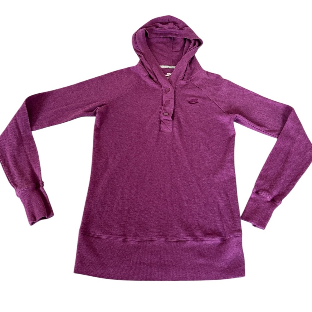 NIKE Thermal‎ Hoodie Womens Medium (8/10) Purple Long Sleeve Pull-On Sportswear